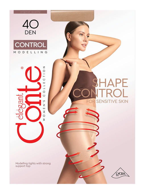 Женские моделирующие колготки с утягивающими шортиками 40 ден Conte Elegant — изображение 4