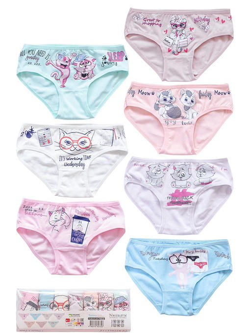 Трусы для девочки 7шт. Nicoletta