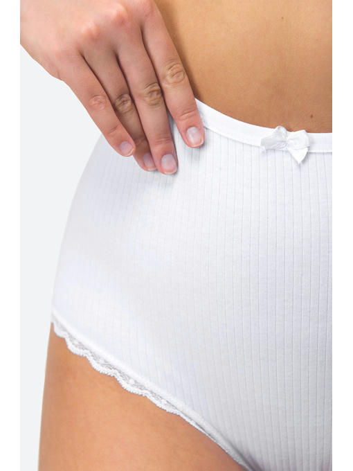 Женские трусы-слипы в рубчик 5 шт. Nicoletta — изображение 4