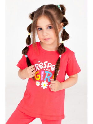 Хлопковая футболка для девочки Takro