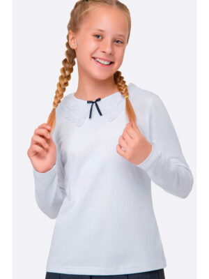 Блузка с кружевным воротником для девочки Bonito