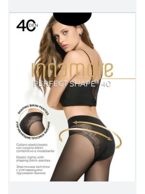 Женские эластичные колготки с утягивающими трусиками-бикини 40 ден Innamore