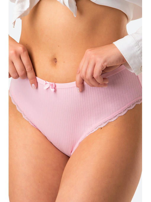 Женские трусы-слипы в рубчик 5 шт. Nicoletta — изображение 2