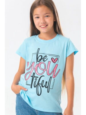 Хлопковая футболка для девочки Bonito