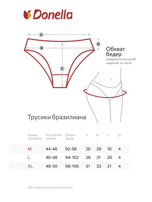 Женские трусы-бразилиана Donella — изображение 3