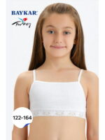 Хлопковая майка-топ для девочки с эластаном Baykar