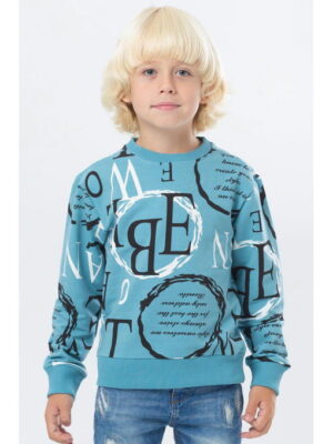 Джемпер из футера двухнитки для мальчика Bonito