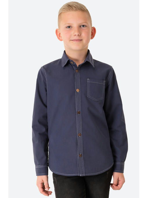 Рубашка из плотного хлопка для мальчика Bonito — изображение 4