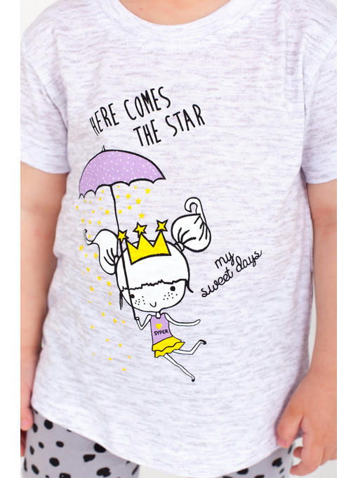 Хлопковая футболка для девочки Takro — изображение 3