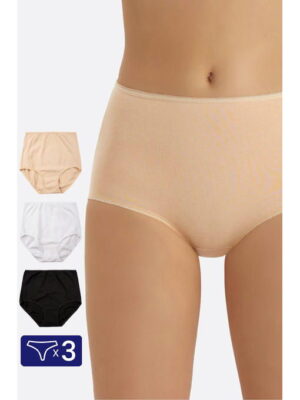 Женские трусы-слипы с высокой посадкой 3 шт. Baykar