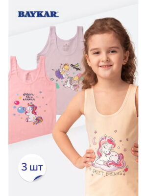 Майка для девочки 3 шт. Baykar