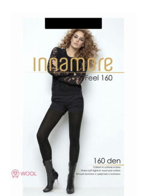 Женские теплые колготки с шерстью и хлопком 160 Innamore