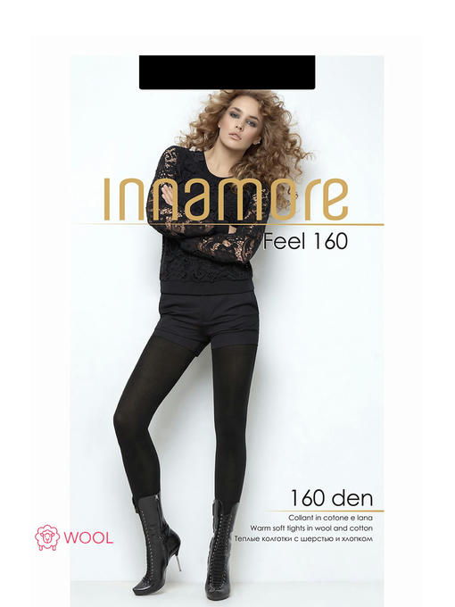 Женские теплые колготки с шерстью и хлопком 160 Innamore