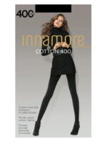 Женские теплые мягкие комфортные колготки из хлопка 400 Innamore
