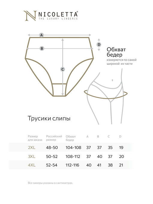 Женские трусы-слипы в рубчик 5 шт. Nicoletta — изображение 3