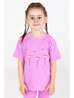Хлопковая футболка для девочки Takro
