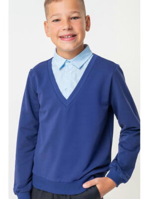 Джемпер-рубашка для мальчика из футера Bonito