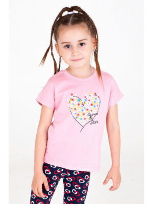 Хлопковая футболка для девочки Takro
