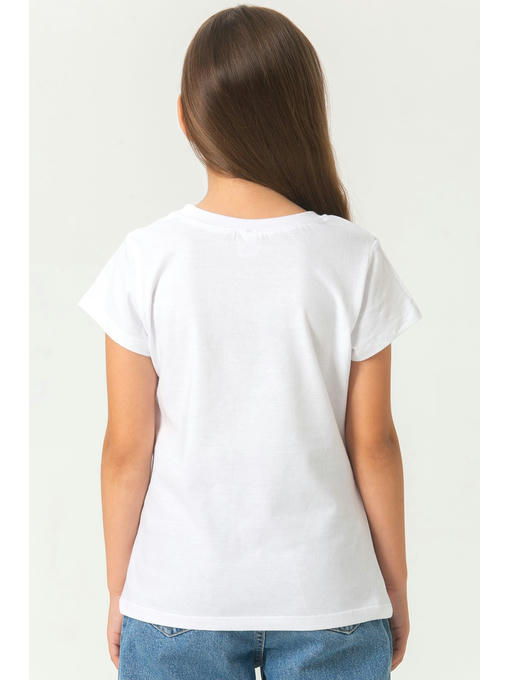Хлопковая футболка для девочки Bonito — изображение 4