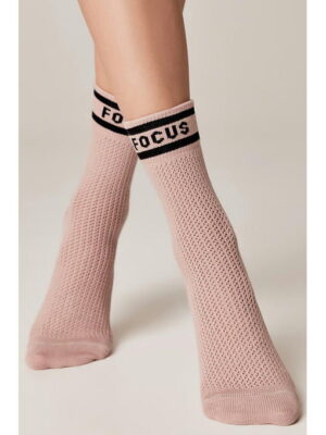 Удлиненные женские носки с ажурным переплетением Conte Elegant