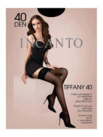 Тонкие эластичные чулки с кружевной резинкой на силиконовой основе 40 Incanto