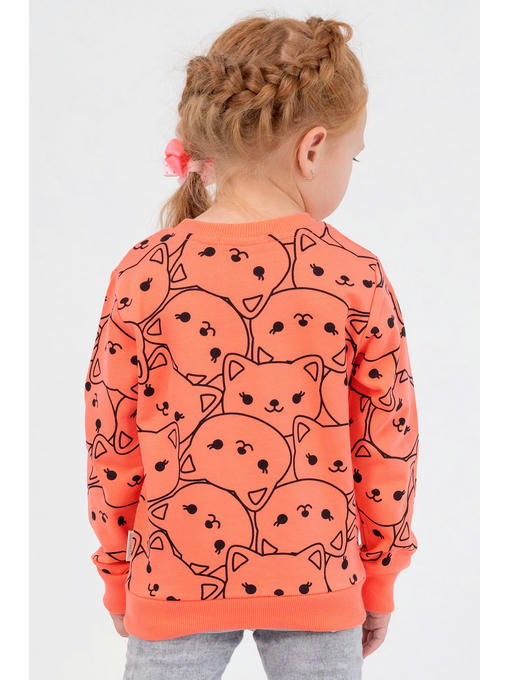 Теплый джемпер из футера двухнитки с начесом для девочки Bonito — изображение 4