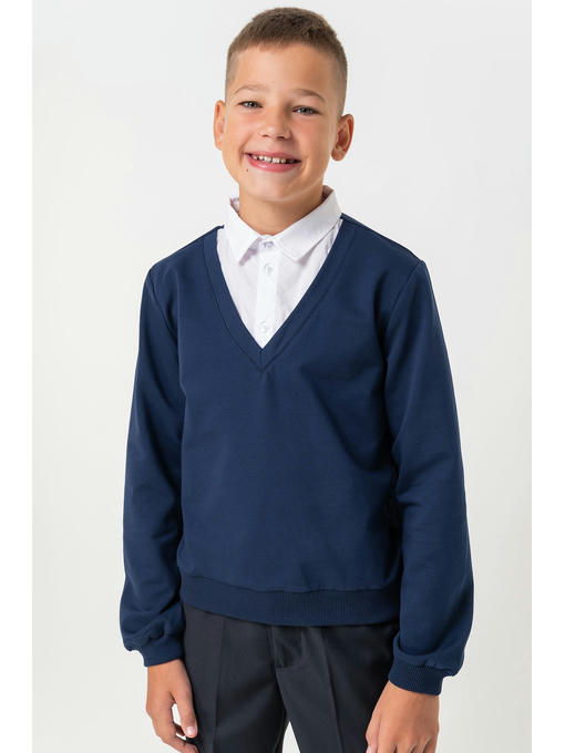 Джемпер-рубашка для мальчика из футера Bonito — изображение 3