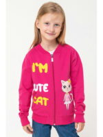 Бомбер для девочки из футера Bonito