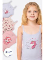 Майка на бретелях для девочки 3 шт. Baykar