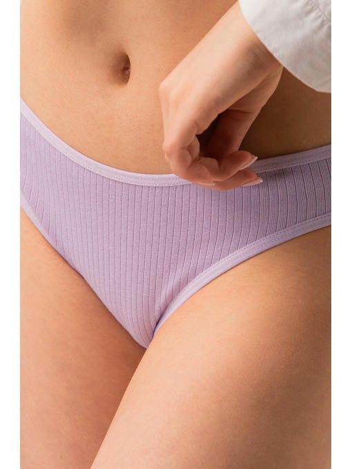 Женские трусы-слипы в рубчик 5 шт. Nicoletta — изображение 2