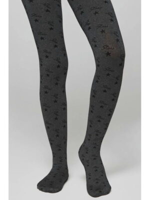 Плотные капроновые колготки для девочки с узором 50 Den Conte Elegant