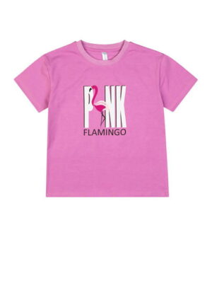 Хлопковая футболка с лайкрой для девочки Takro