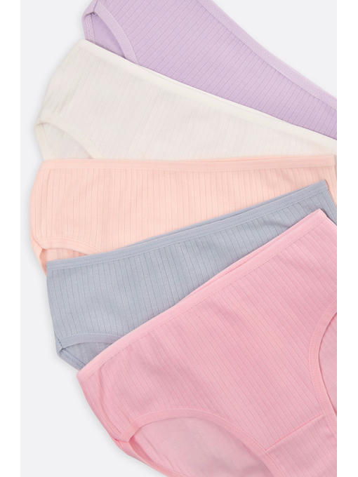 Трусы для девочки в рубчик 5 шт. Nicoletta — изображение 4