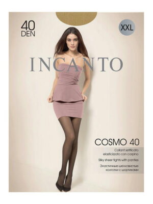 Женские эластичные шелковистые колготки большого размера 40 ден Incanto