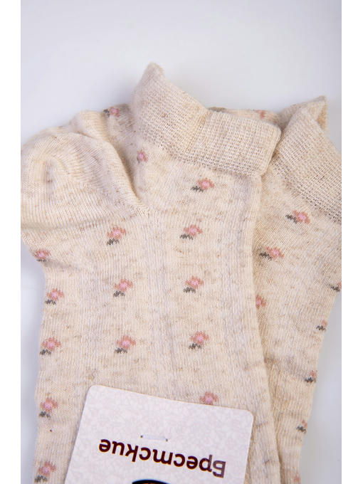 Женские укороченные носки с добавлением вискозы и льна Брестские — изображение 2