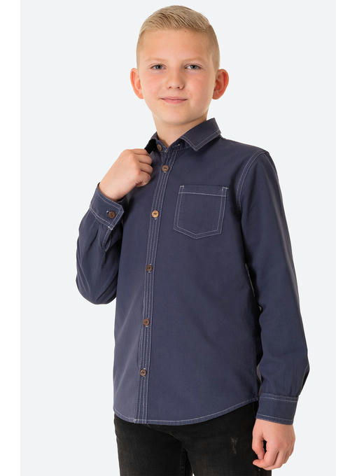 Рубашка из плотного хлопка для мальчика Bonito — изображение 3