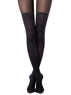 Женские колготки с имитацией чулок 30 ден Conte Elegant