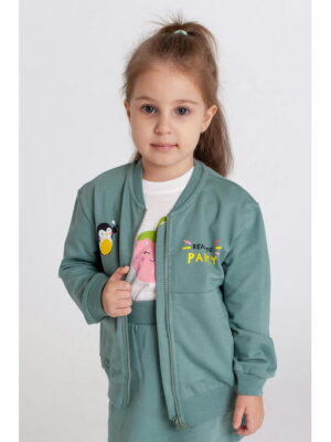 Толстовка из футера двухнитки для девочки Takro