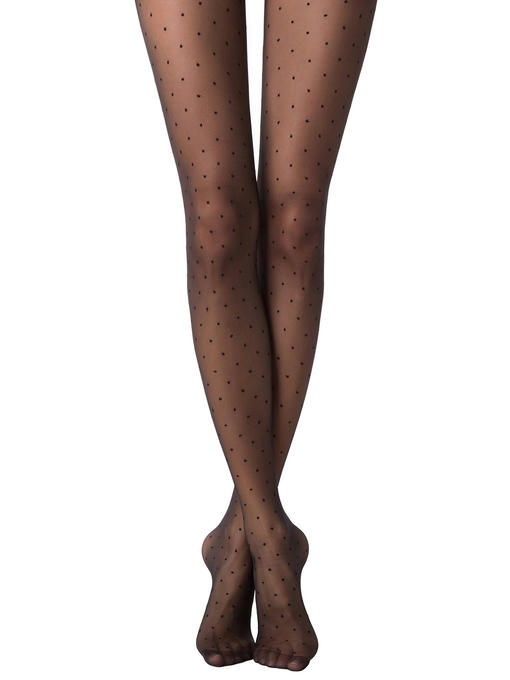 Женские колготки с рисунком в горошек 20 ден Conte Elegant