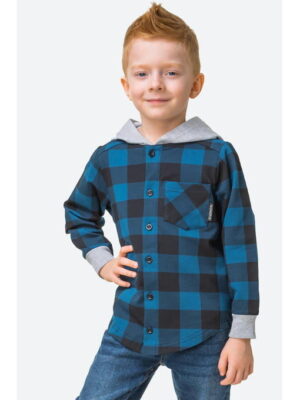 Толстовка-рубашка из футера двухнитки для мальчика Bonito