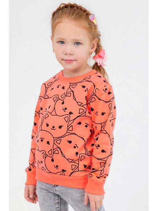 Теплый джемпер из футера двухнитки с начесом для девочки Bonito — изображение 3