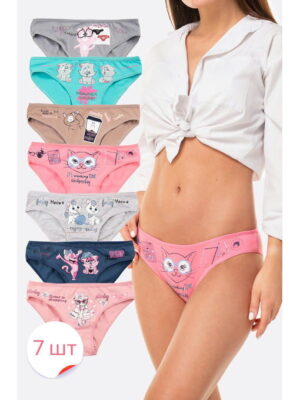 Женские трусы-слипы 7шт. Nicoletta