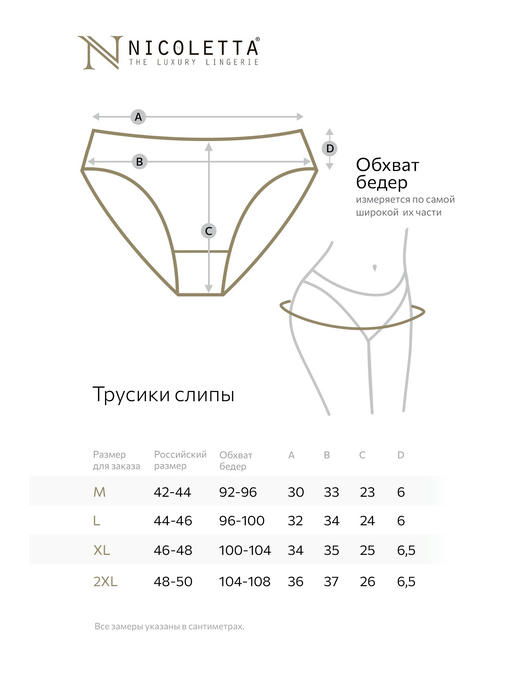 Женские трусы-слипы 5шт. Nicoletta — изображение 3