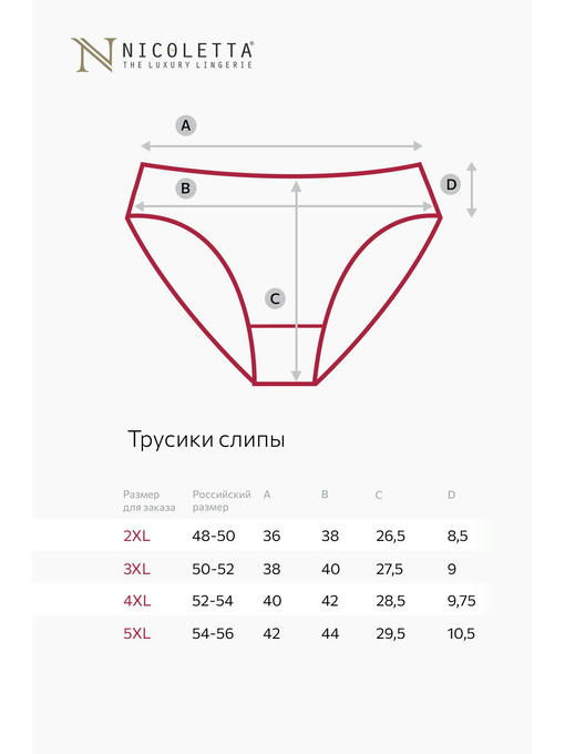 Женские трусы-слипы 7 шт. Nicoletta — изображение 2