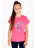 Хлопковая футболка для девочки Takro