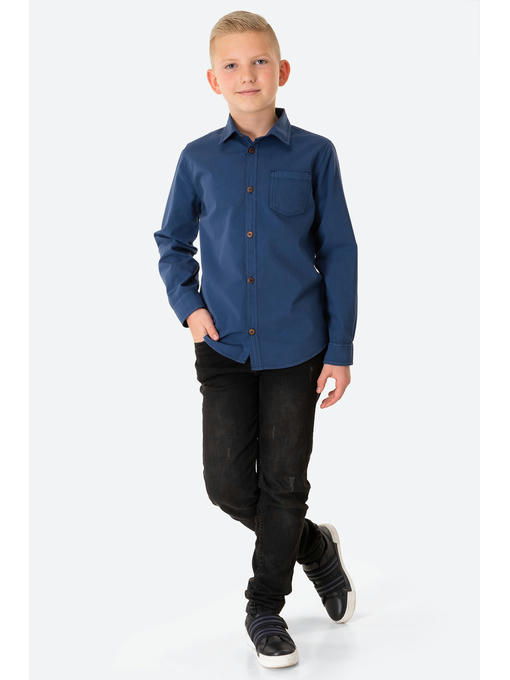 Рубашка из плотного хлопка для мальчика Bonito — изображение 2