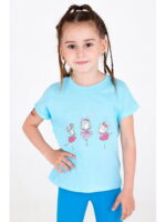Хлопковая футболка для девочки Takro