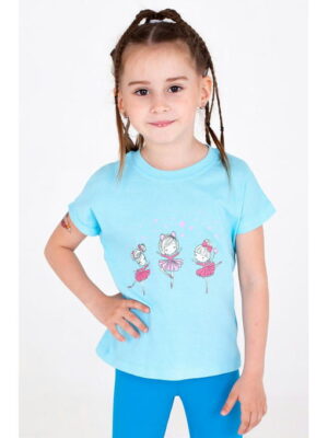 Хлопковая футболка для девочки Takro
