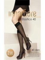 Шелковистые эластичные гольфы с комфортной резинкой 2 пары 40 Innamore