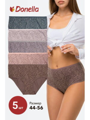 Женские трусы-слипы с высокой посадкой 5 шт. Donella